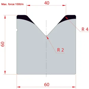 Amada System 85° V40 H60-85°1 Groove T-Dies