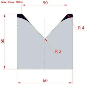 Amada System 85° V50 H60-85°1 Groove T-Dies