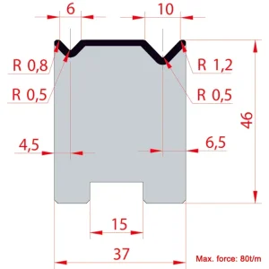 Amada System 88° V6-V10 H46-88° 2-Way Rotary Dies