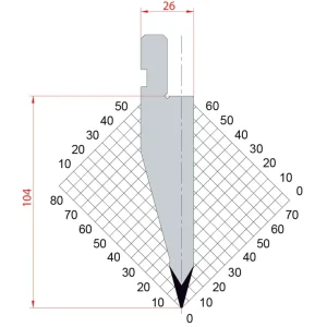 Punch–Amada System 30° R0.6 H104-30.104